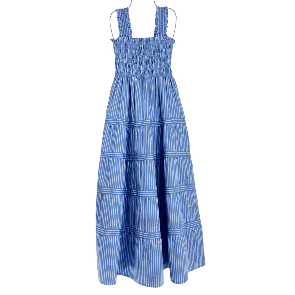 Hill House Home Smocked Blue Kimmy Nap Dress Size S - Picture 2 of 4